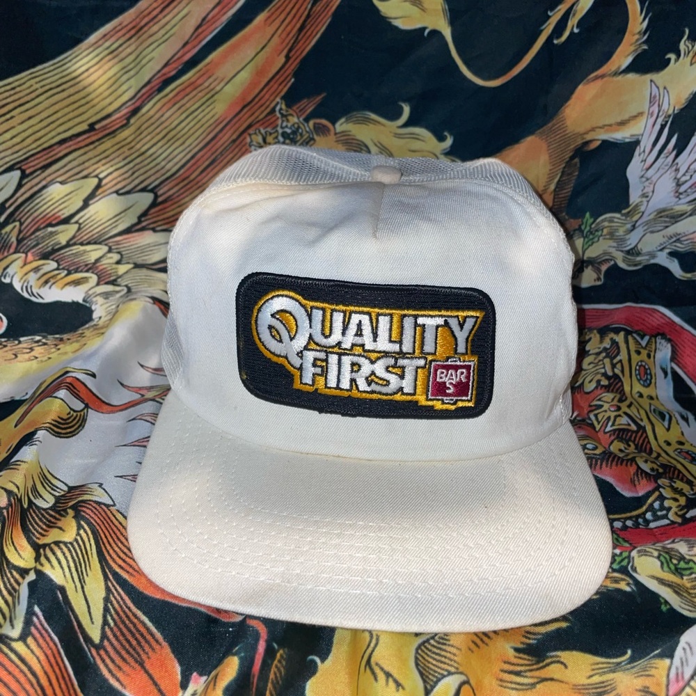 Vintage Bar S Quality First SnapBack hat